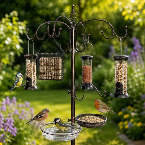 Metal garden wild bird feeding - garden,