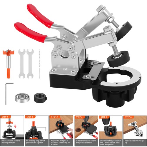 35mm hinge jig drill guide - jig,
