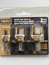 MIBRO 3-Pc Tapered Plug Cutter