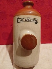 Antique Stoneware The Archway Footwarmer Hot Water Bottle 10" Tall