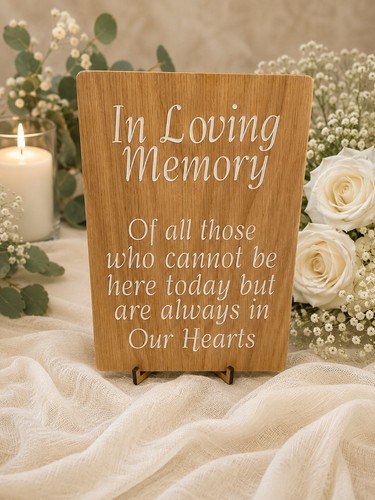 Loving memory wedding - in,