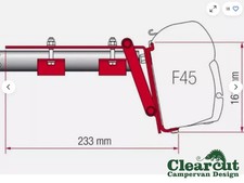 Awning Bracket Kit Roof Rack Mounted Fiamma F45 for Campervan Roof Bars