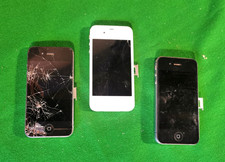 Job Lot 3 x Apple iPhone 4's Mobile Phones - Untested for Spares, Repair or Deco