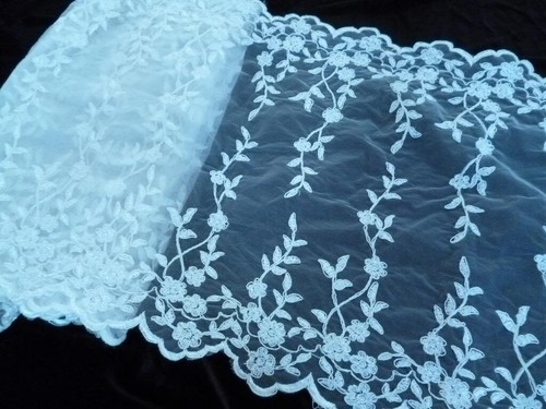 Ivory embroidery bridal gown - embroidery,