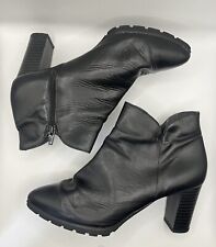 Pitillos Spain Women’s Black Supple Leather Ankle Bootie US Size 9-9.5 MSRP $149