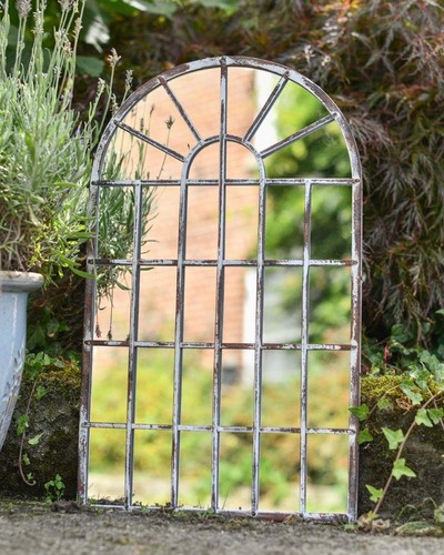 Arched metal glass garden - &,