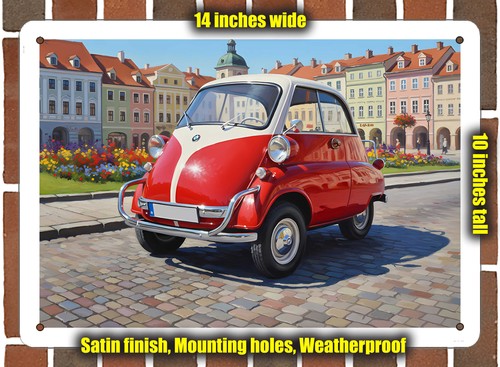 Metal sign 1958 bmw - metal,