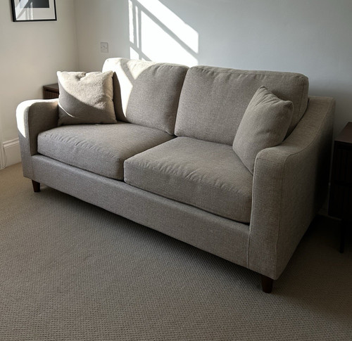Dunelm beige fabric sofa - beige,