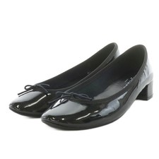 Repetto Camille Ballet Shoes Ribbon Heel Enamel Black /An18 Women'S
