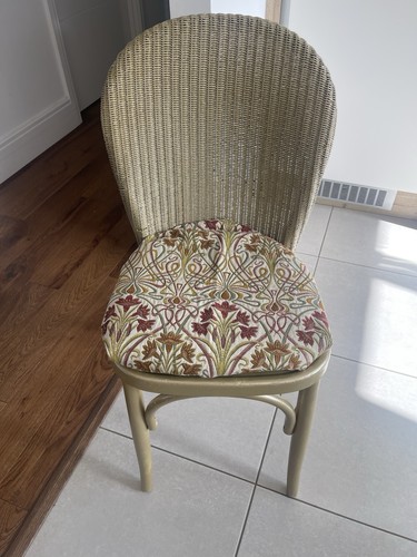 Gold painted lloyd loom - painted,