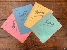 4 x Vintage 1930's Coloured