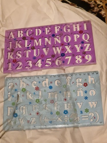 Number and letter stencils - letter,