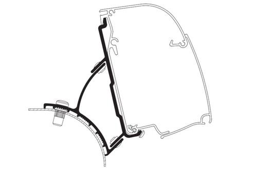 Awning bracket set - bracket, for