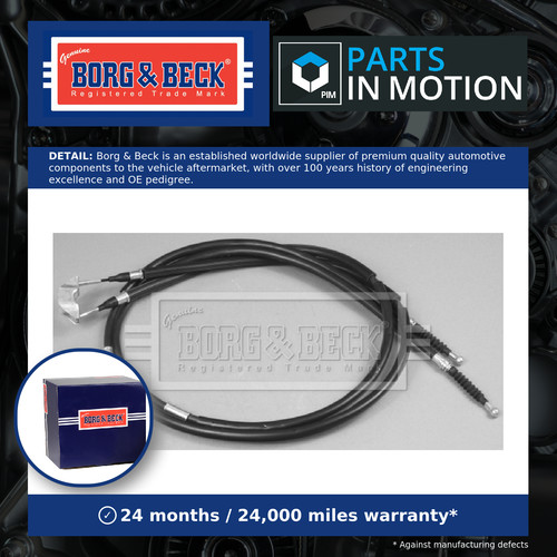 Handbrake cable rear left - left, or