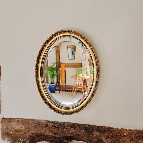 Vintage bevelled edge mirror - vintage,