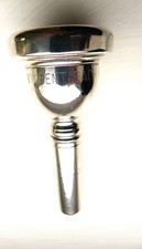 VINCENT BACH mouthpiece 6 1/2 AL  Small Shank Trombone/Baritone Silver Plated