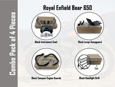Royal Enfield Bear 650 Instrument Cowl, Sumpguard, Engine Guard, Headlight Grill