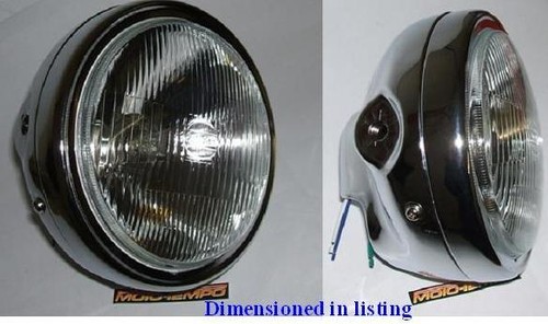 Round chrome halogen - 7",