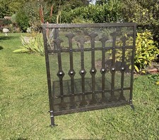 Antique Fire Guard Wrought Iron