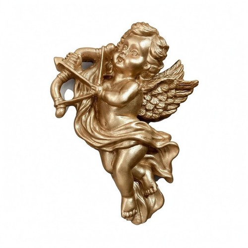 Cherub wall ornament resin - cherub,