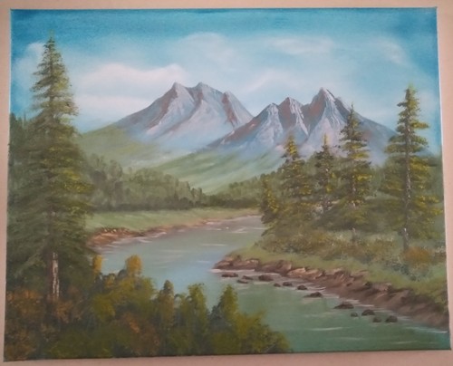 Bob ross style oil - bob,