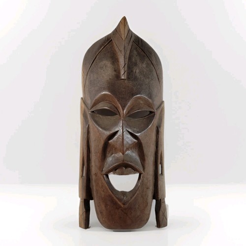 Tribal wooden face mask - tribal,