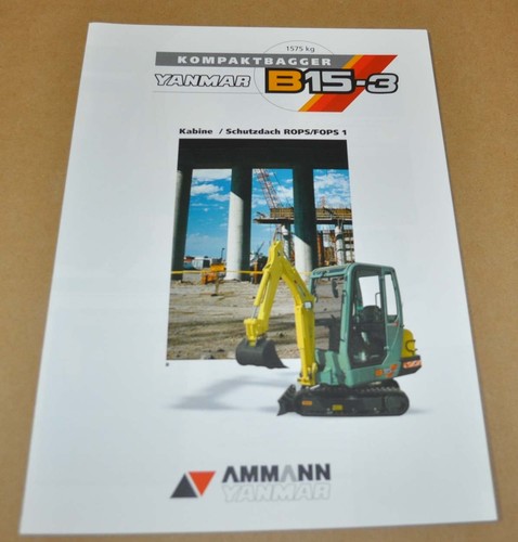Yanmar b15 bagger compact - b15-3,