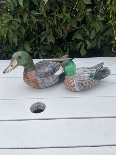 Job lot wooden decoy ducks - job,