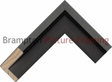44.5mm Wide Black Float Wood Picture Frame Moulding