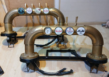 2 Brass BEER PUMP Bridge Fonts