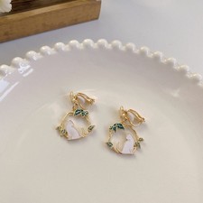 2 Pairs of Enamel Cat Earrings