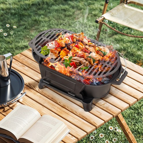 Cast iron bbq grill - bbq, portable