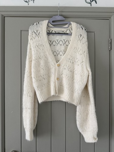 Aje groove lace knit - knit, cardigan