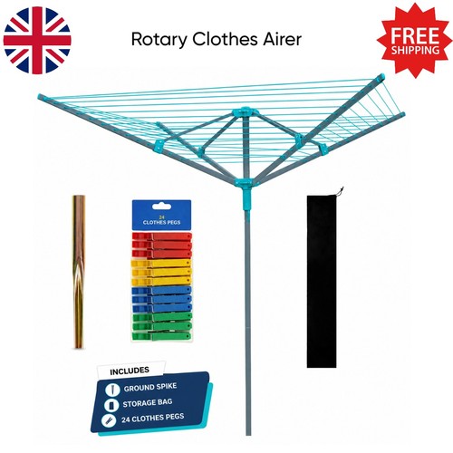 Arm 50m rotary airer - arm, clothes