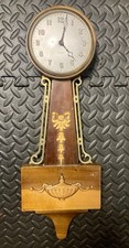 Vintage Gilbert Banjo Clock 23x8x2 Antique Rare