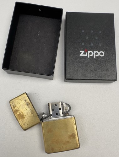 Vintage zippo solid brass - solid, date