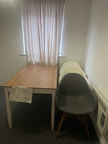 Wooden dining table with - table,