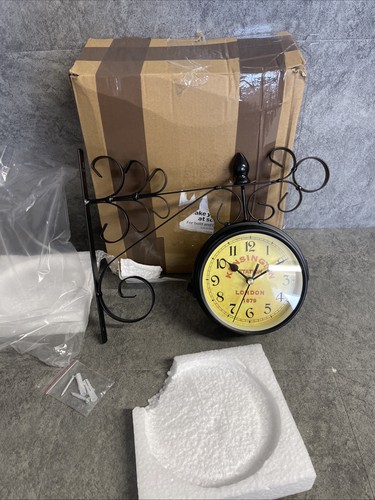 Art double sided wall clock - double,