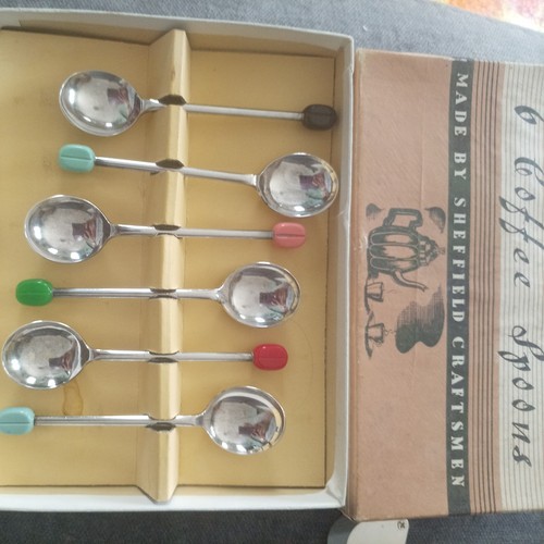 Set vintage coffee bean - of,