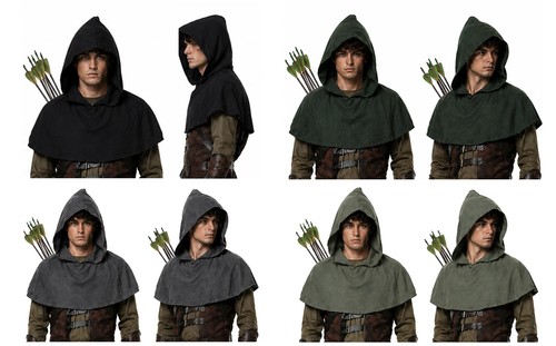 Adults medieval archers hooded - adults,