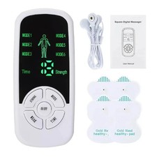 Tens Machine Therapy Pads Back Muscle Electrical Stimulator Massager Pulse EMS
