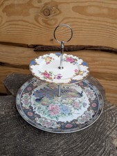 Vintage China Blue Floral