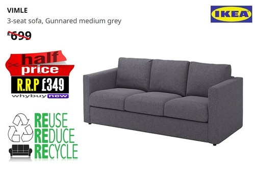 Rrp 699 ikea - vimle, three