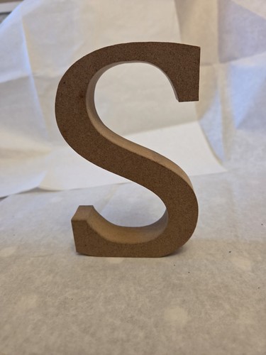 Wooden letter - wooden, s
