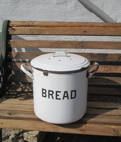 Vintage enameled german bread - vintage,