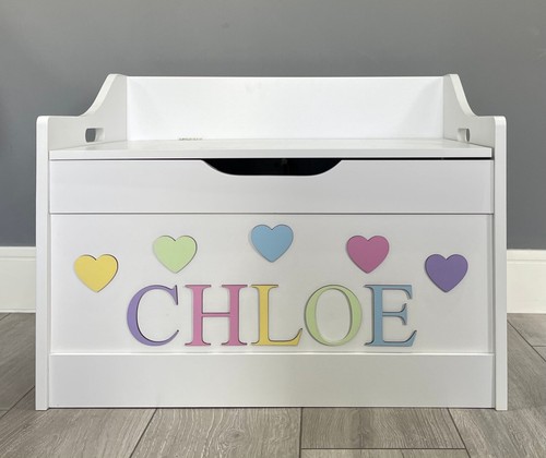 Personalised toy box name and - box,