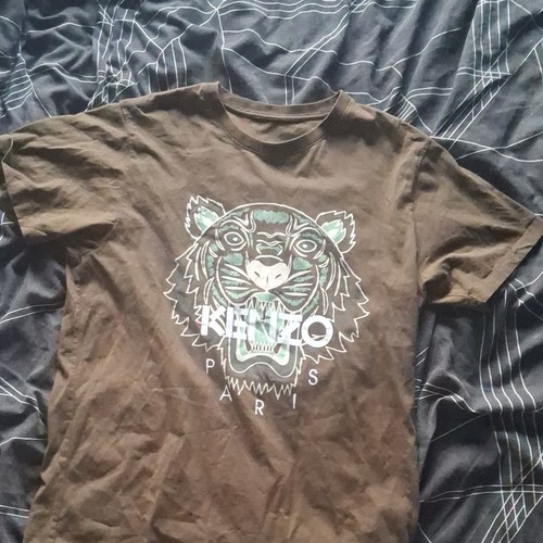 Kenzo men brown tiger logo - tiger,