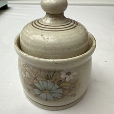 Vintage Royal Doulton Lambethware Florinda Lidded Sugar Preserves Pot