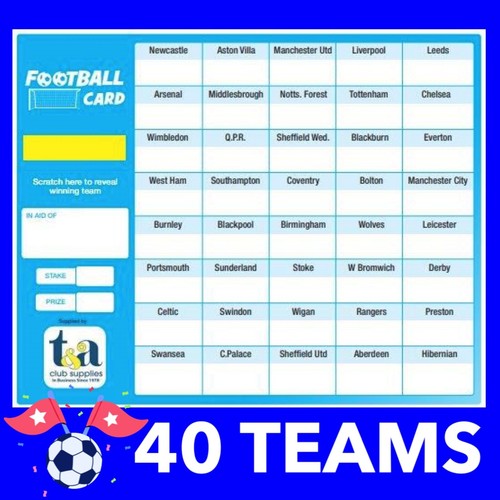 Football cards fundraising - cards,