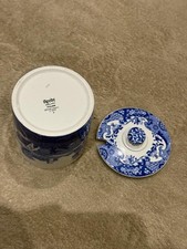 Spode blue italian mustard pot - spode,
